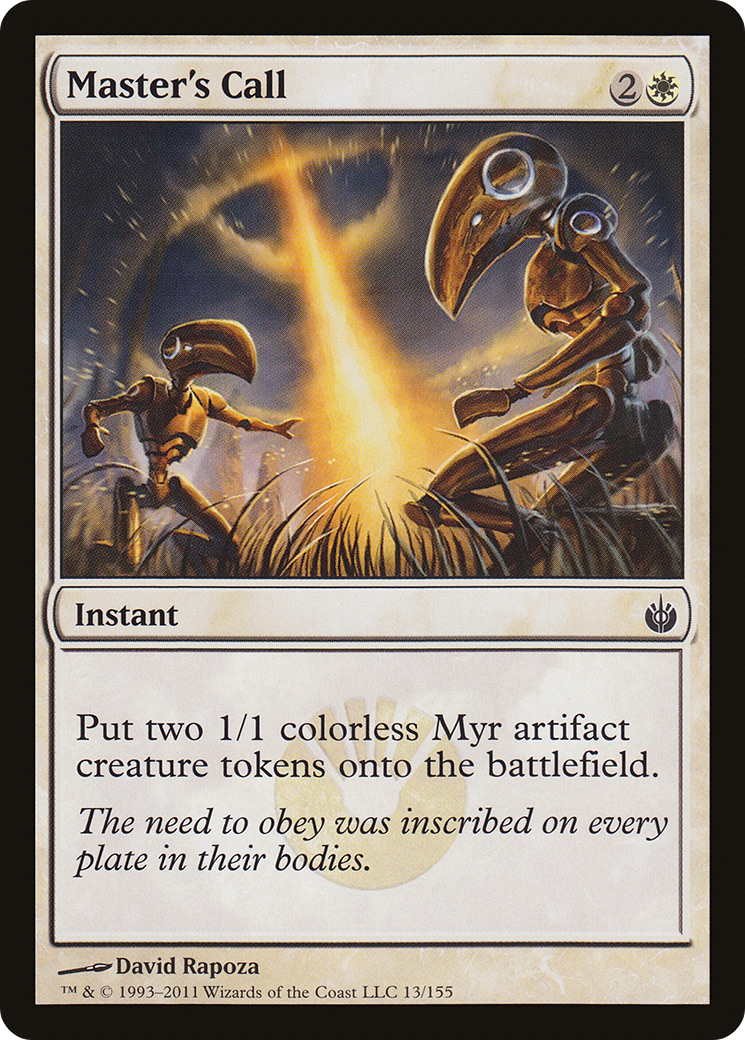 Image of Master's Call [Mirrodin Besieged]