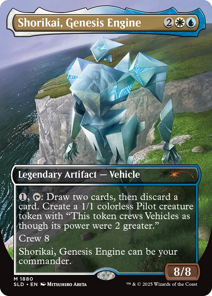 Image of Shorikai, Genesis Engine (SLD-1880) - Secret Lair Drop (Borderless) Foil