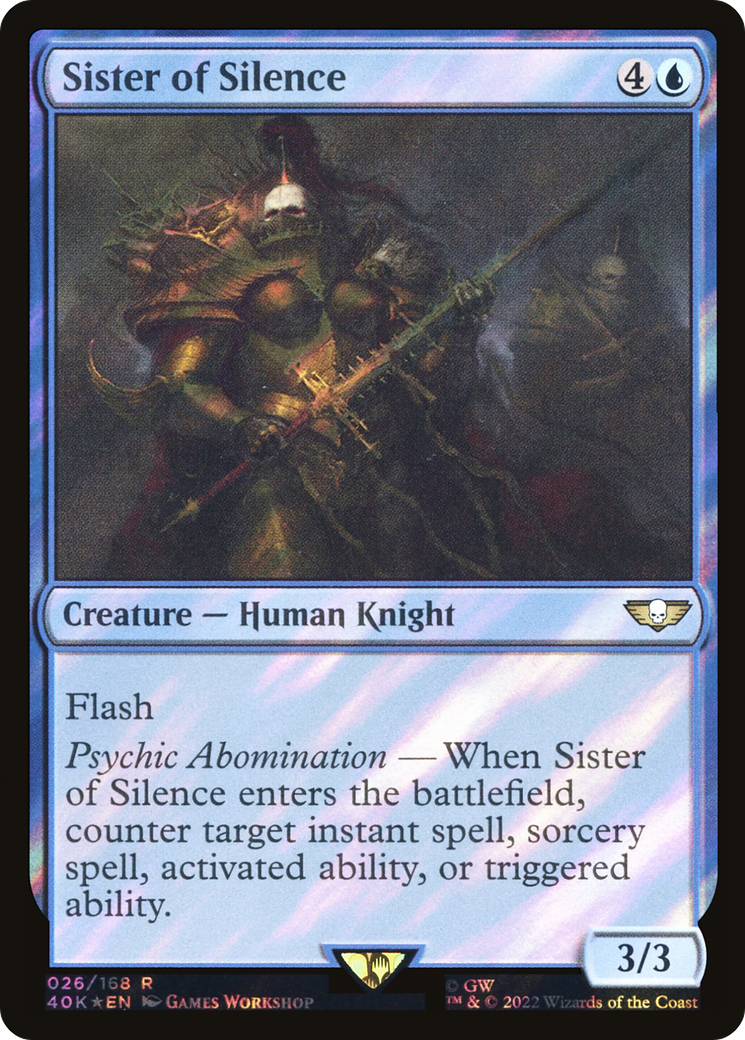 Image of Sister of Silence (Surge Foil) [Warhammer 40,000]