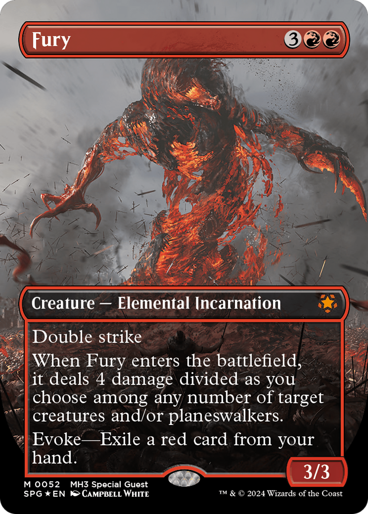 Image of Fury (Borderless) (Textured Foil) [Modern Horizons 3 Special Guests]