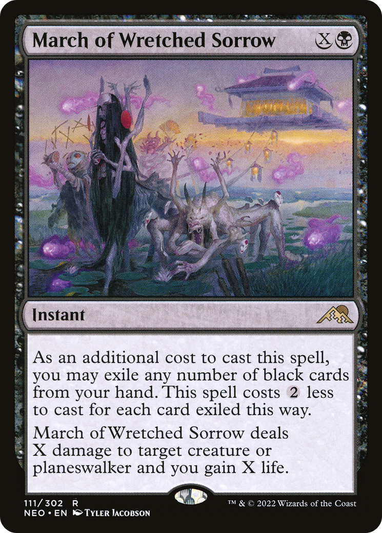 Image of March of Wretched Sorrow [Kamigawa: Neon Dynasty]