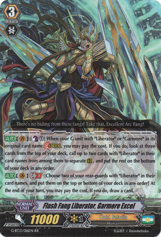Image of Flash Fang Liberator, Garmore Excel (G-BT13/016EN) [Ultimate Stride]