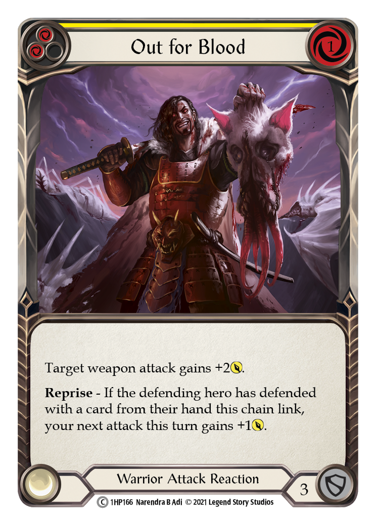 Image of Out for Blood (Yellow) [1HP166] (History Pack 1)