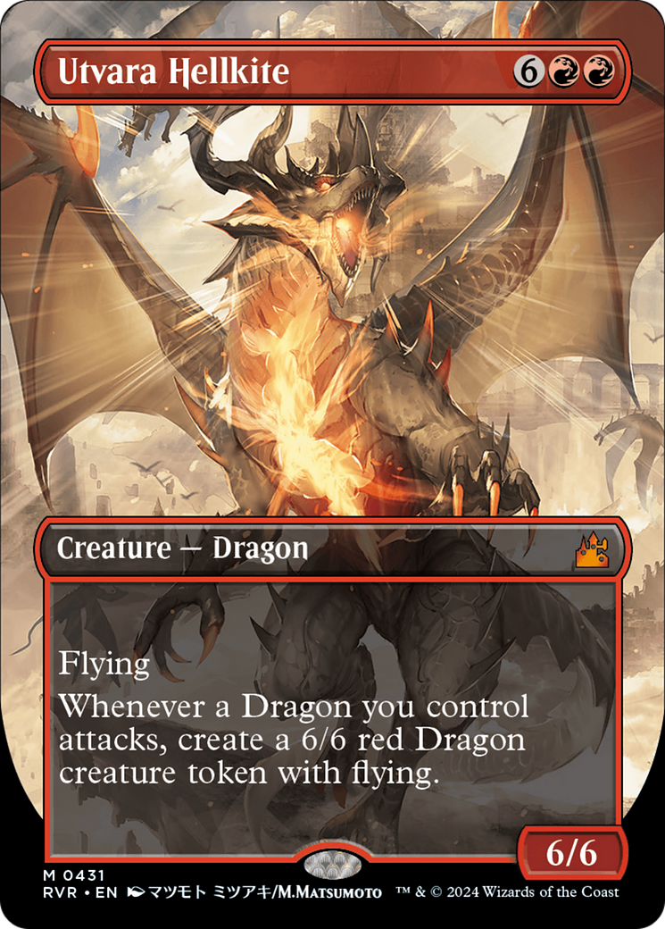 Image of Utvara Hellkite (Anime Borderless) [Ravnica Remastered]