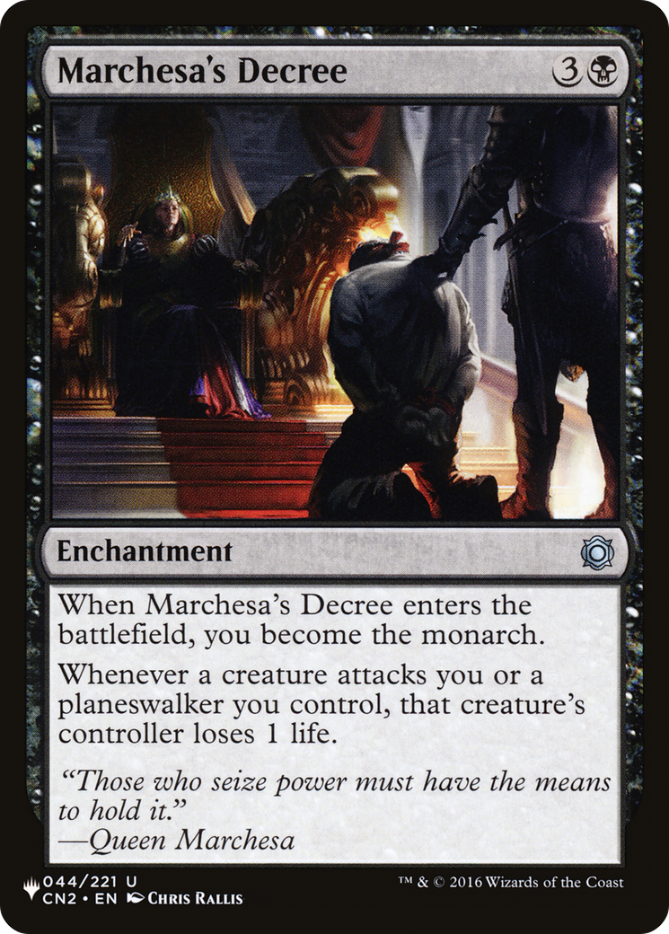 Image of Marchesa's Decree [The List]
