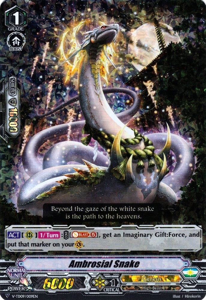 Image of Ambrosial Snake (Parallel Foil) (V-TD09/009EN) [Shinemon Nitta]