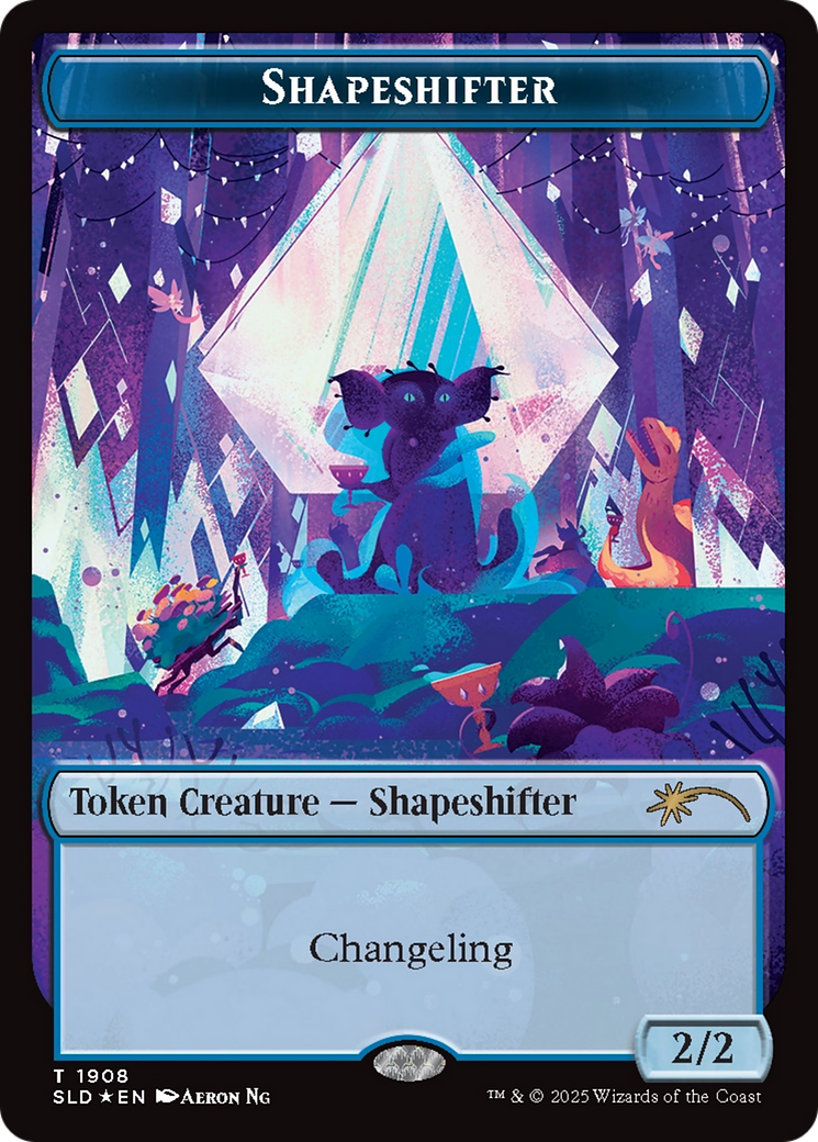 Image of Shapeshifter Token (1908) (Double Rainbow Foil) [Secret Lair Drop Series]