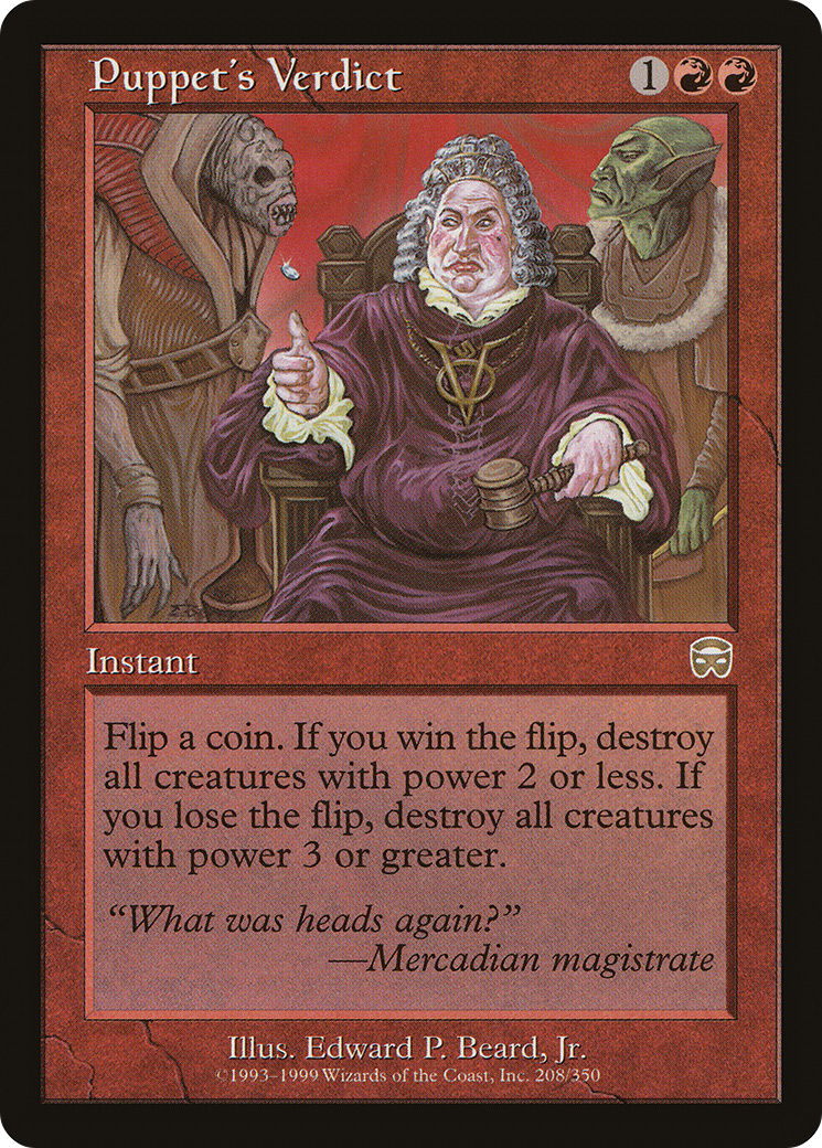 Image of Puppet's Verdict [Mercadian Masques]