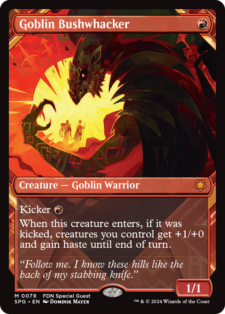 Image of Goblin Bushwhacker (Showcase) [Foundations Special Guests]