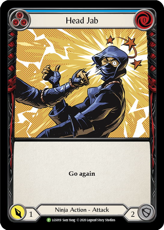 Image of Head Jab (Blue) [LGS019] (Promo)  Rainbow Foil