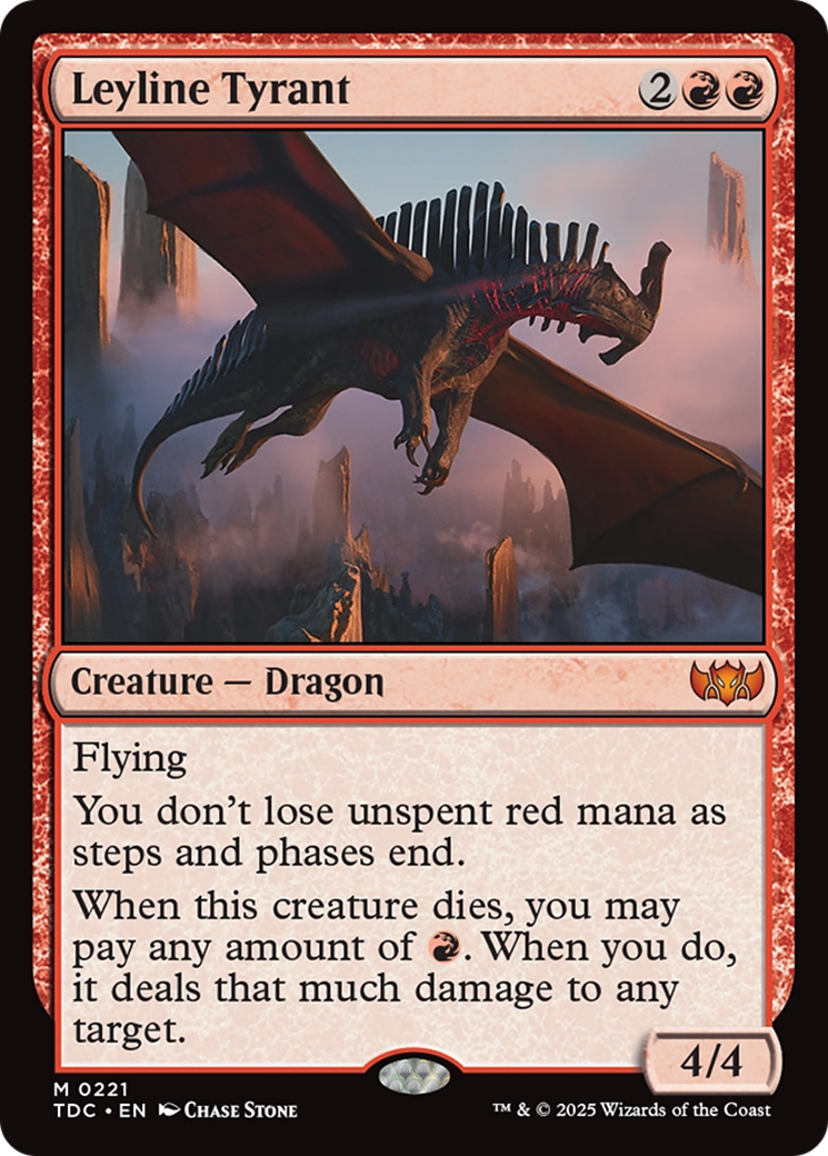 Image of Leyline Tyrant [Tarkir: Dragonstorm Commander]