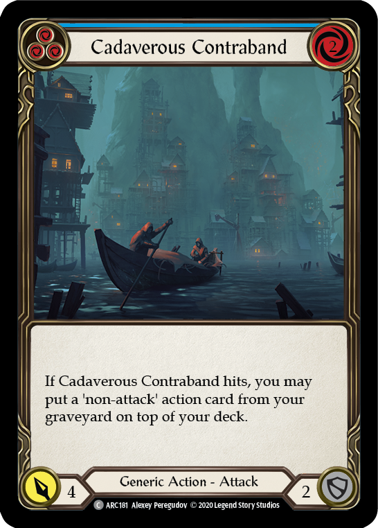 Image of Cadaverous Contraband (Blue) [U-ARC181] (Arcane Rising Unlimited)  Unlimited Normal