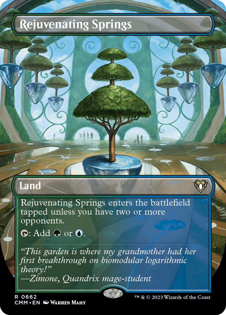 Image of Rejuvenating Springs (Borderless Alternate Art) [Commander Masters]