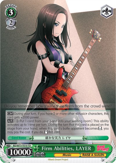 Image of Firm Abilities, LAYER (BD/W73-TE10 TD) [BanG Dream! Vol.2]
