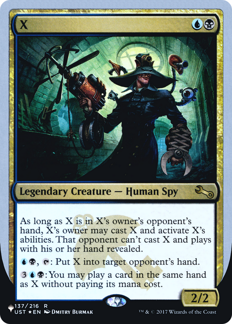 Image of X (Unfinity Foil Edition) [The List]