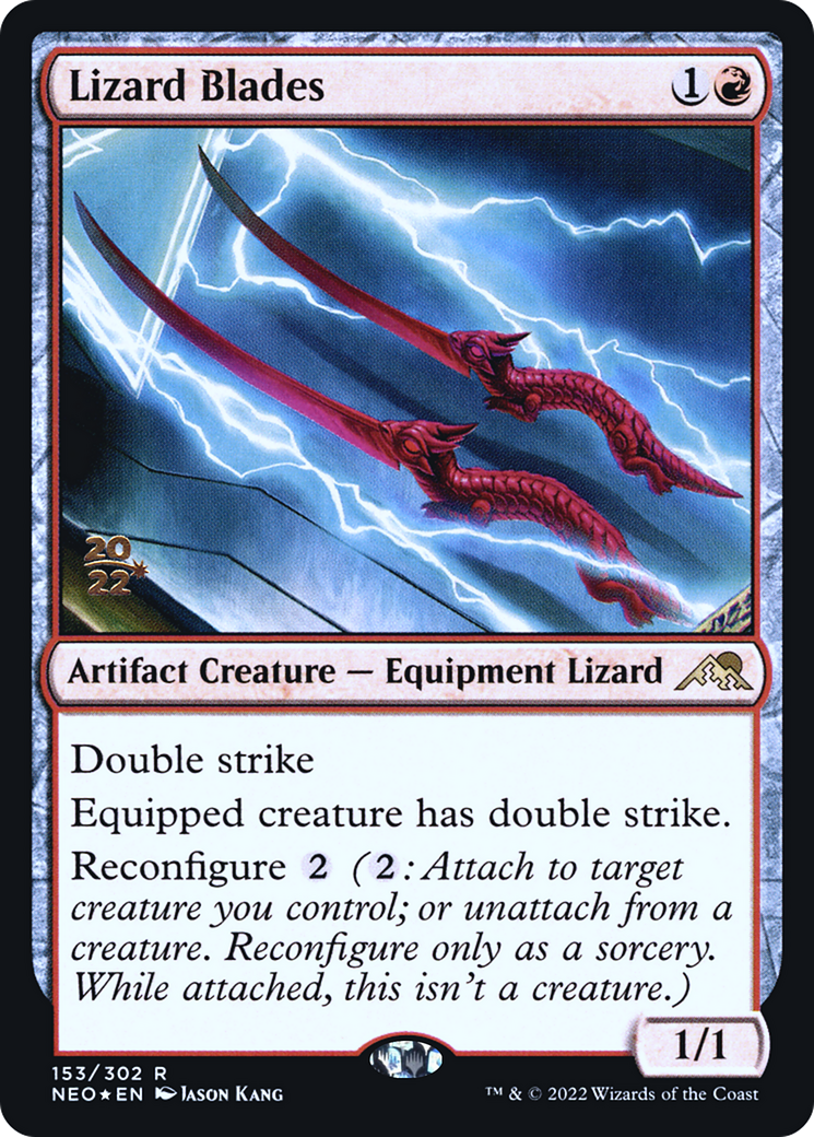 Image of Lizard Blades [Kamigawa: Neon Dynasty Prerelease Promos]