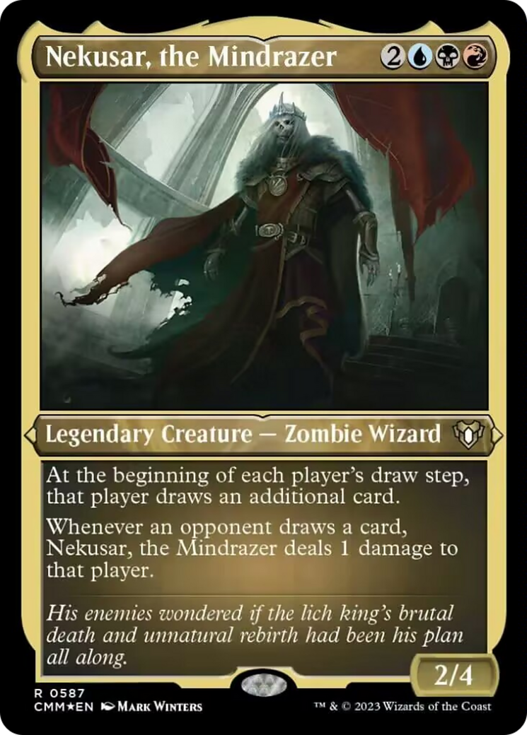 Image of Nekusar, the Mindrazer (Foil Etched) [Commander Masters]
