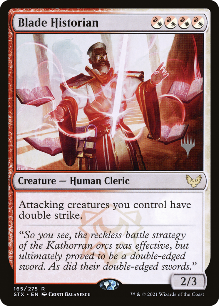 Image of Blade Historian (Promo Pack) [Strixhaven: School of Mages Promos]