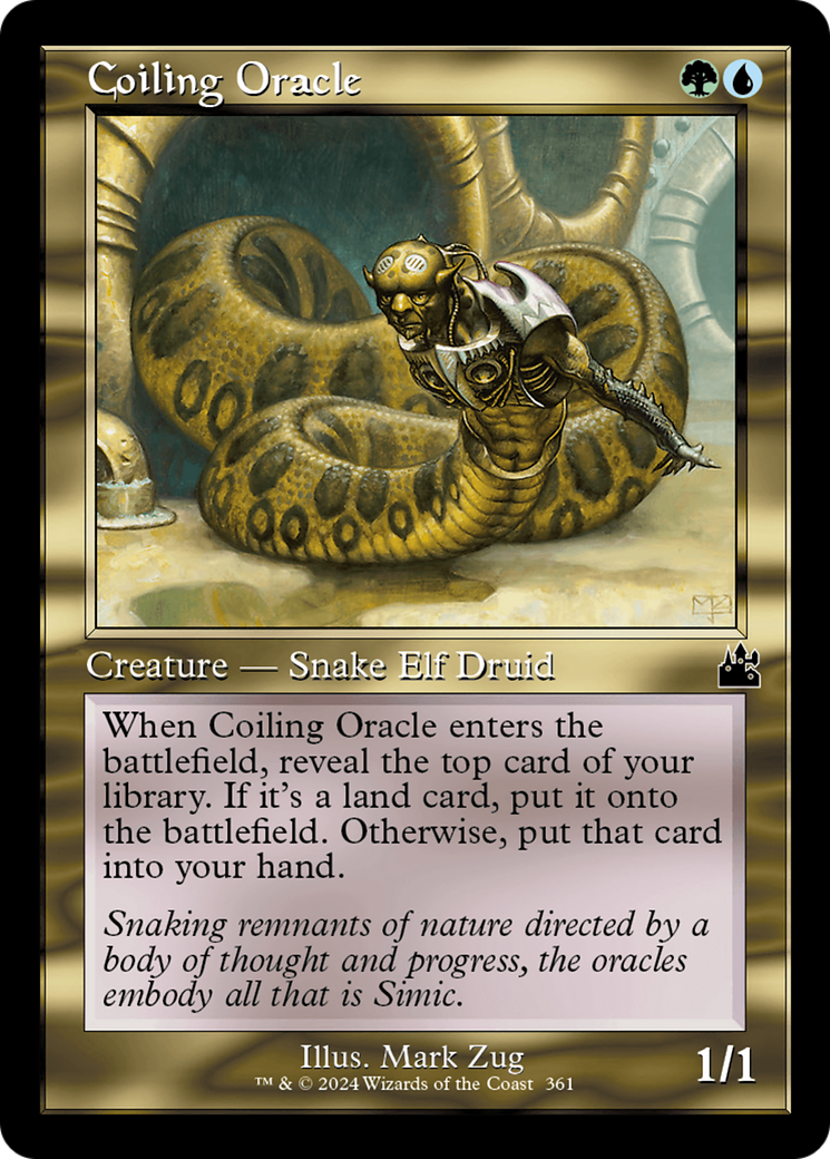 Image of Coiling Oracle (Retro Frame) [Ravnica Remastered]
