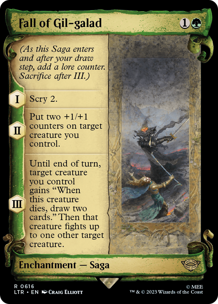 Image of Fall of Gil-galad [The Lord of the Rings: Tales of Middle-Earth Showcase Scrolls]