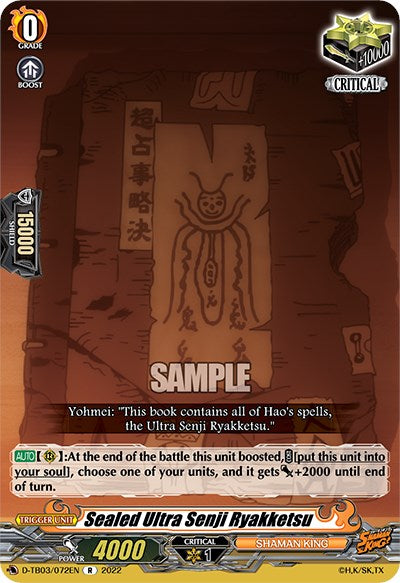 Image of Sealed Ultra Senji Ryakketsu (D-TB03/072EN) [Shaman King]