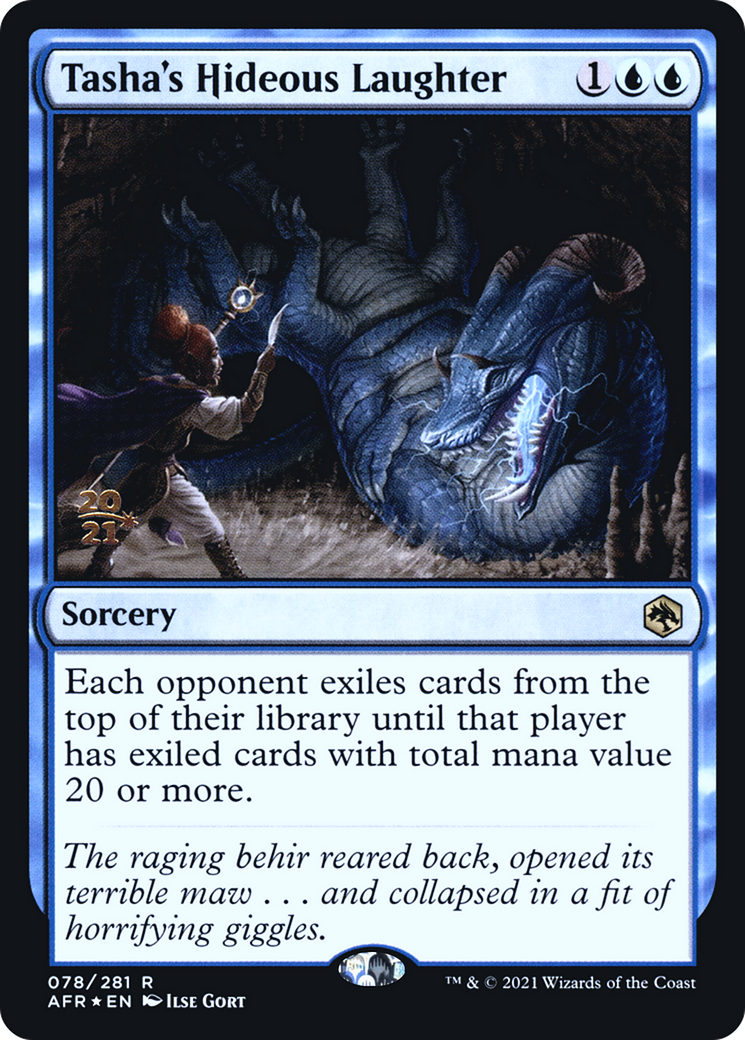 Image of Tasha's Hideous Laughter [Dungeons & Dragons: Adventures in the Forgotten Realms Prerelease Promos]