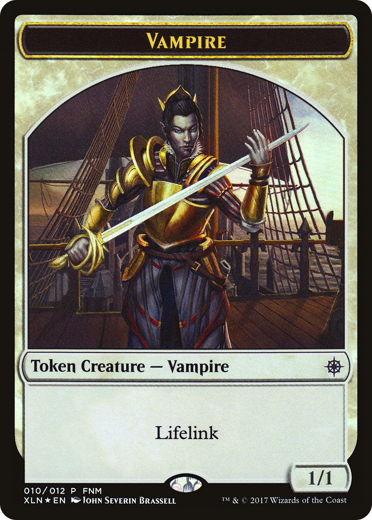 Image of Vampire // Treasure Double-Sided Token [Friday Night Magic 2017]