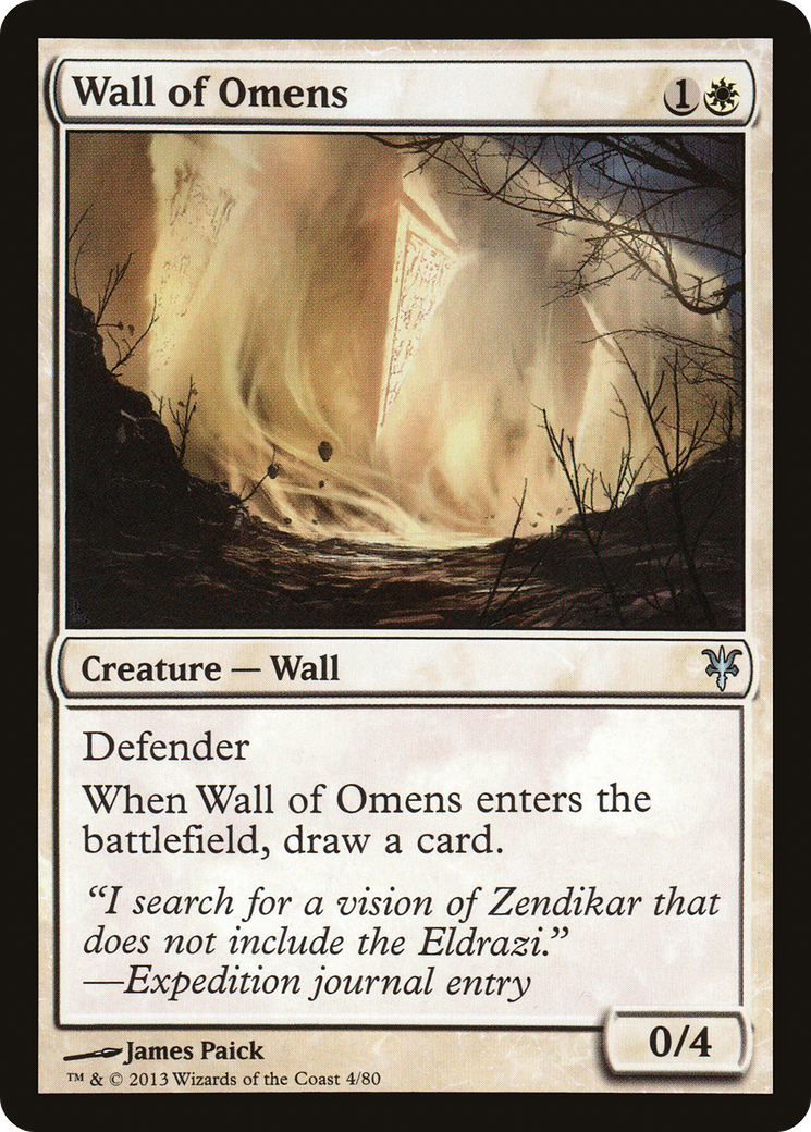 Image of Wall of Omens [Duel Decks: Sorin vs. Tibalt]