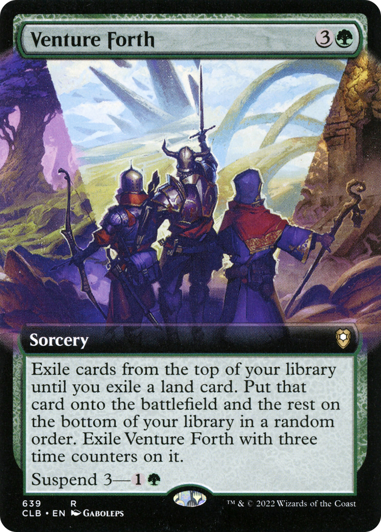 Image of Venture Forth (Extended Art) [Commander Legends: Battle for Baldur's Gate]