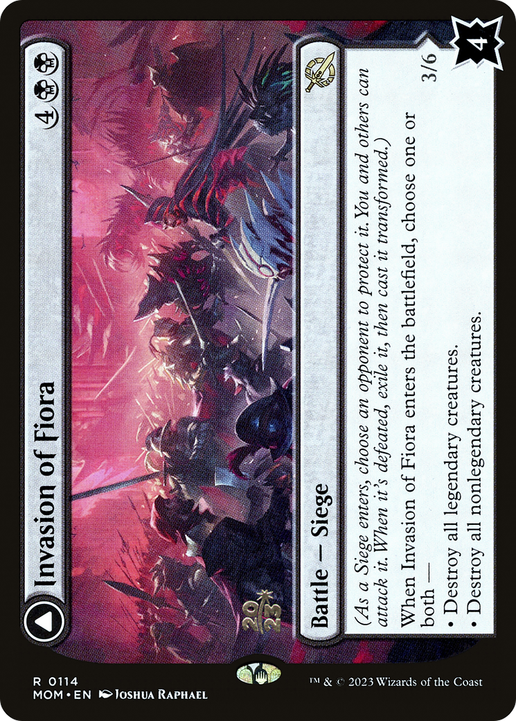 Image of Invasion of Fiora // Marchesa, Resolute Monarch [March of the Machine Prerelease Promos]