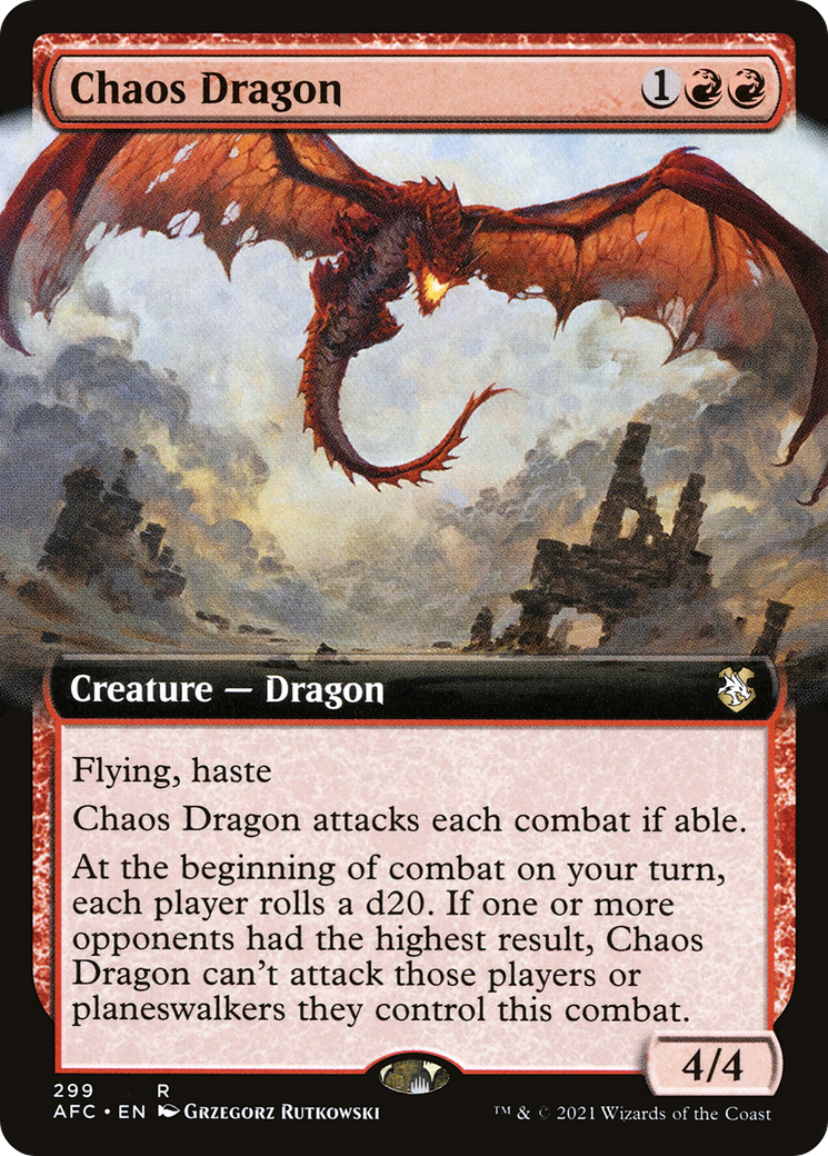 Image of Chaos Dragon (Extended Art) [Dungeons & Dragons: Adventures in the Forgotten Realms Commander]