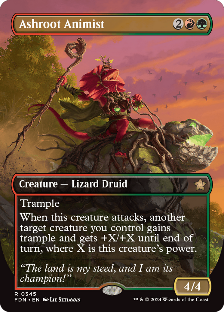 Image of Ashroot Animist (Borderless) [Foundations]