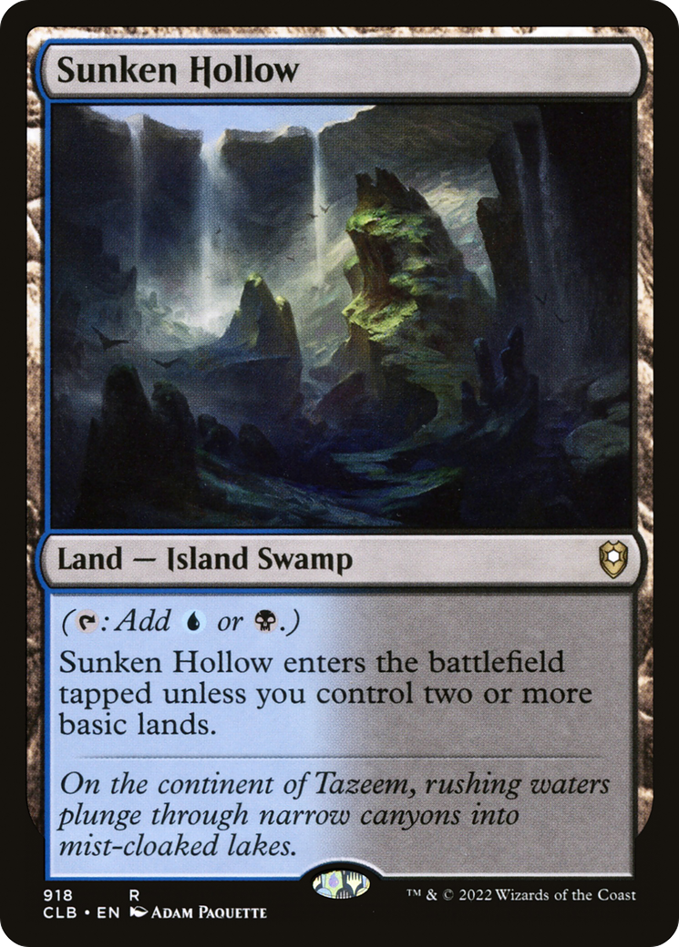 Image of Sunken Hollow [Commander Legends: Battle for Baldur's Gate]