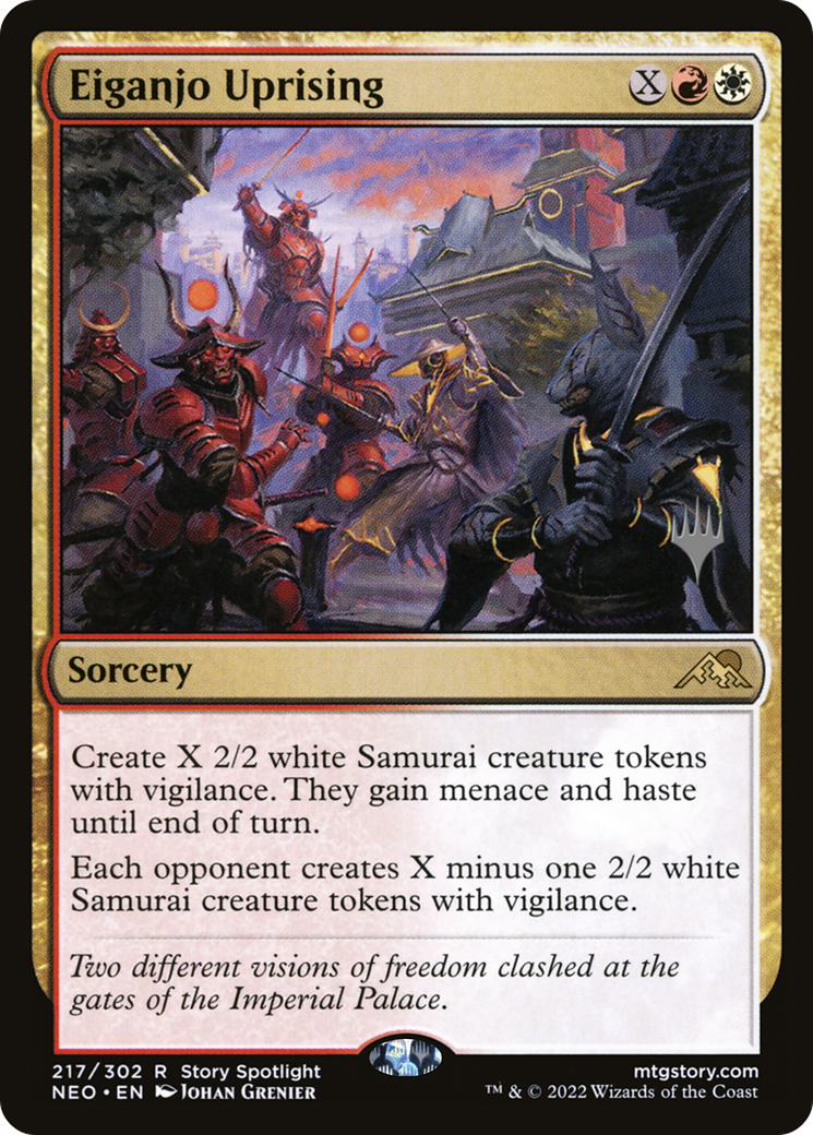 Image of Eiganjo Uprising (Promo Pack) [Kamigawa: Neon Dynasty Promos]
