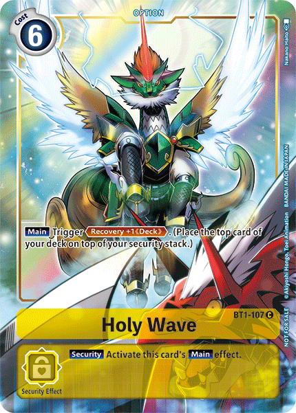Image of Holy Wave [BT1-107] (Dash Pack) [Release Special Booster Ver.1.5 Promos]