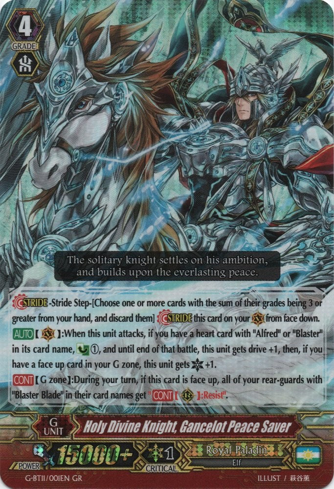 Image of Holy Divine Knight, Gancelot Peace Saver (G-BT11/001EN) [Demonic Advent]