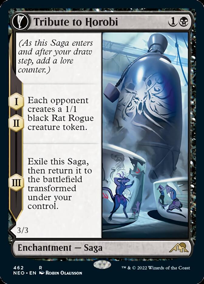 Image of Tribute to Horobi // Echo of Death's Wail (Extended Art) [Kamigawa: Neon Dynasty]