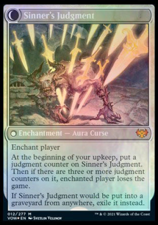 Image of Faithbound Judge // Sinner's Judgment [Innistrad: Crimson Vow Prerelease Promos]
