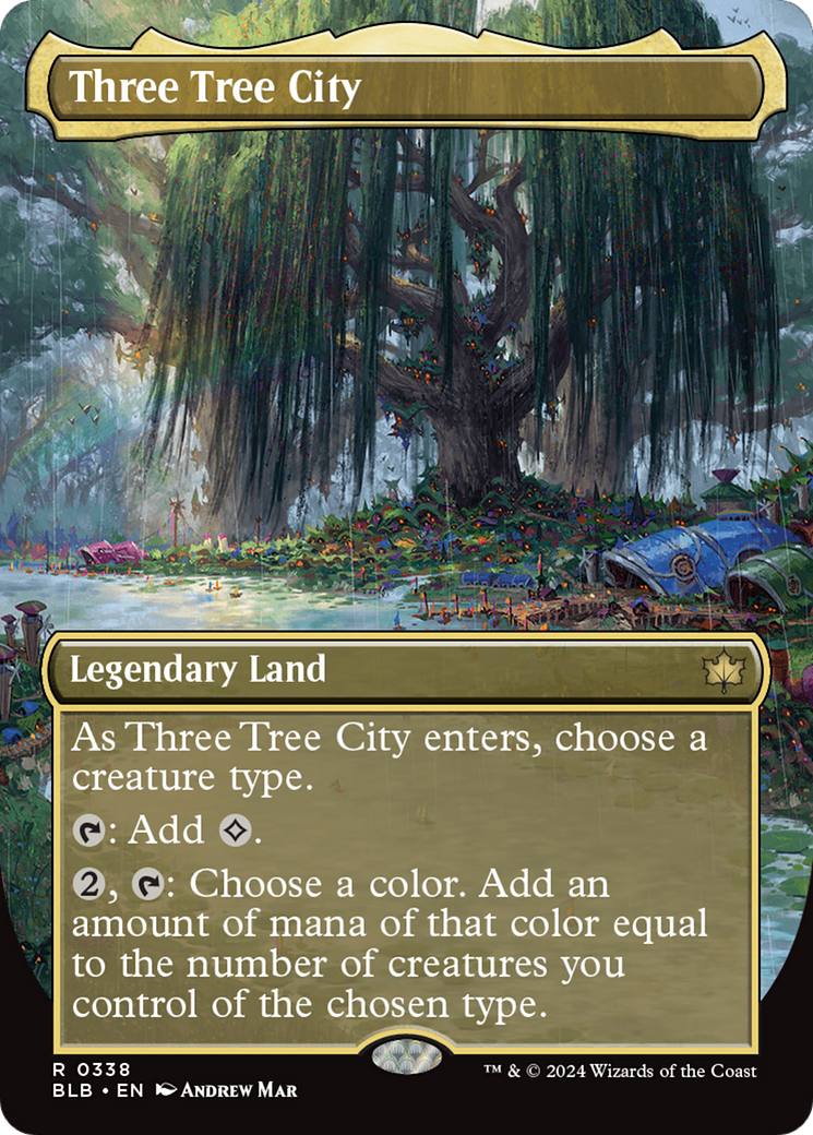Image of Three Tree City (Borderless) (0338) [Bloomburrow]