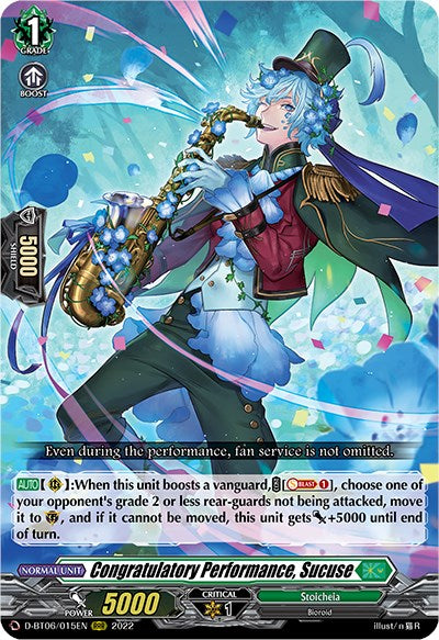 Image of Congratulatory Performance, Sucuse (D-BT06/015EN) [Blazing Dragon Reborn]