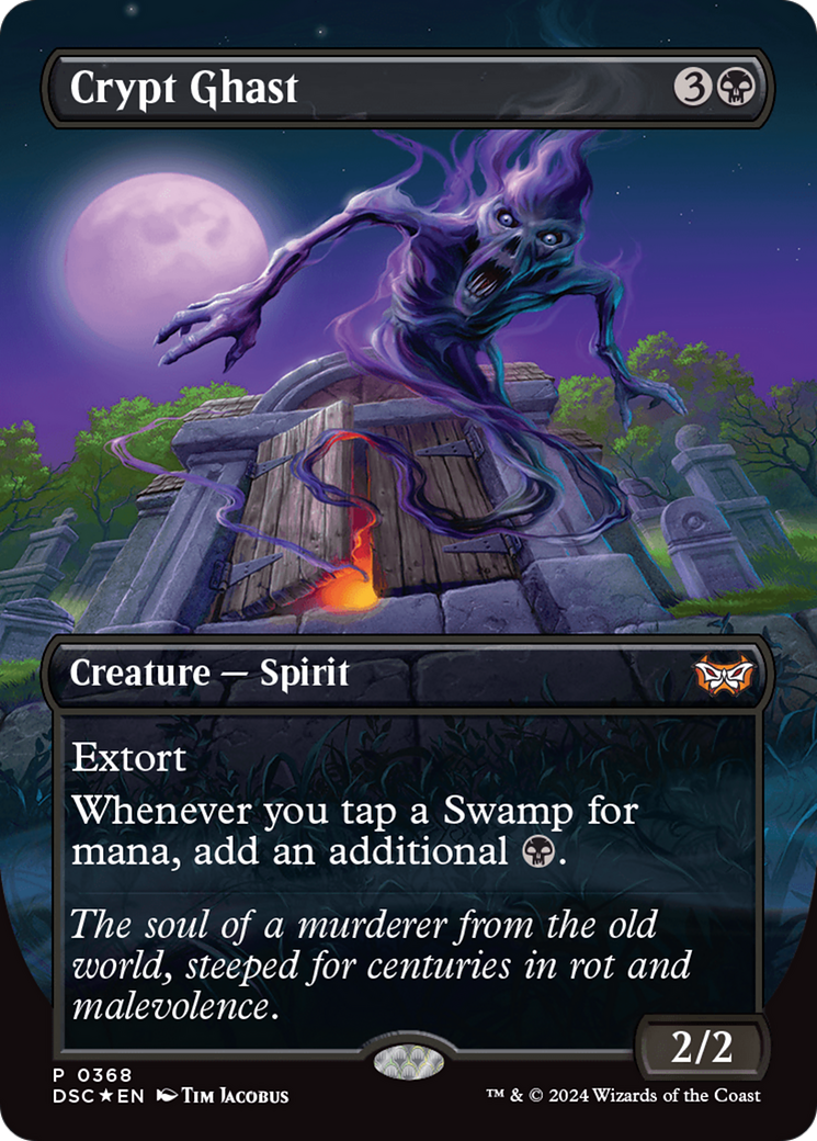 Image of Crypt Ghast (Borderless) [Duskmourn: House of Horror Commander]
