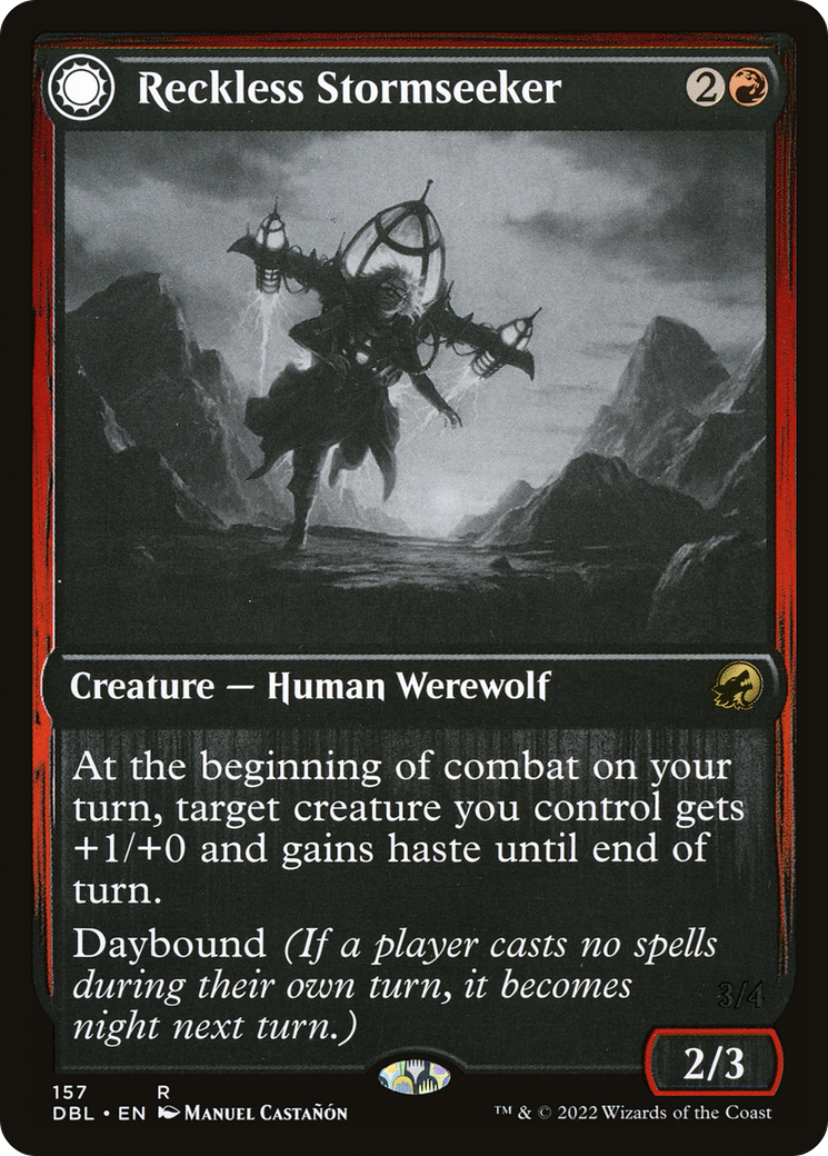 Image of Reckless Stormseeker // Storm-Charged Slasher [Innistrad: Double Feature]
