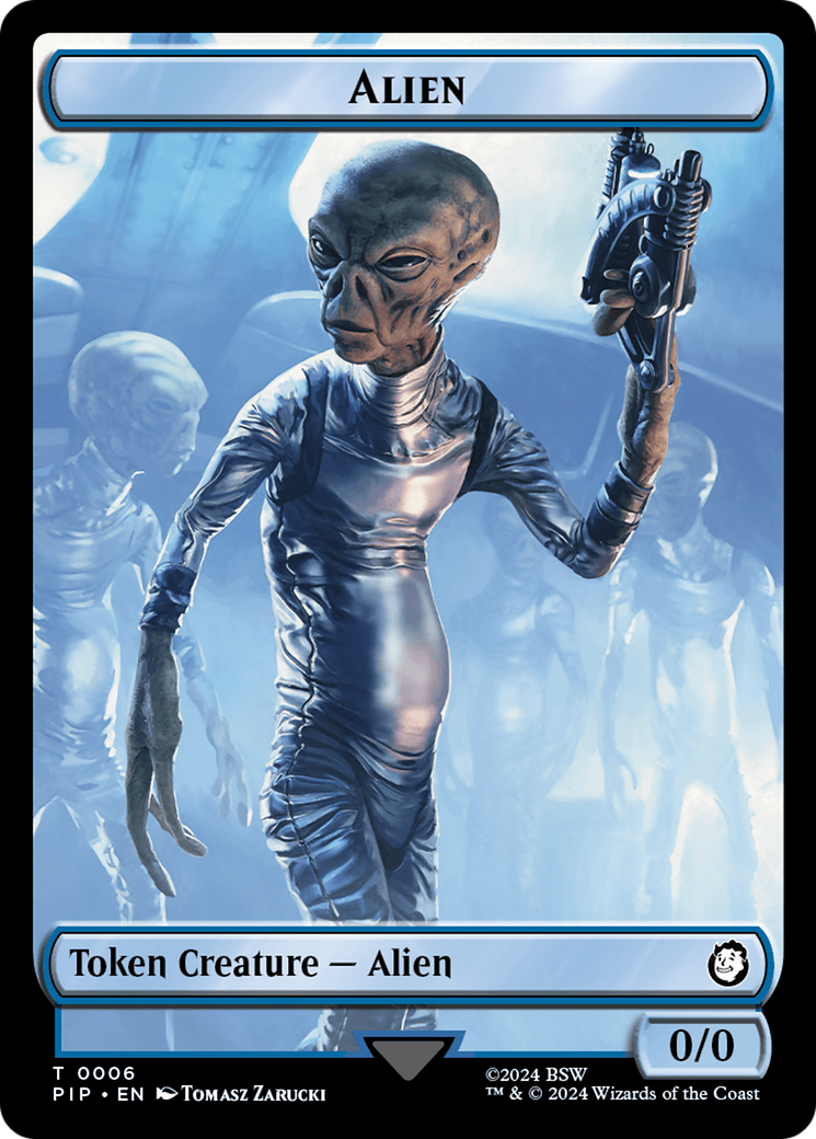 Image of Alien // Clue Double-Sided Token [Fallout Tokens]