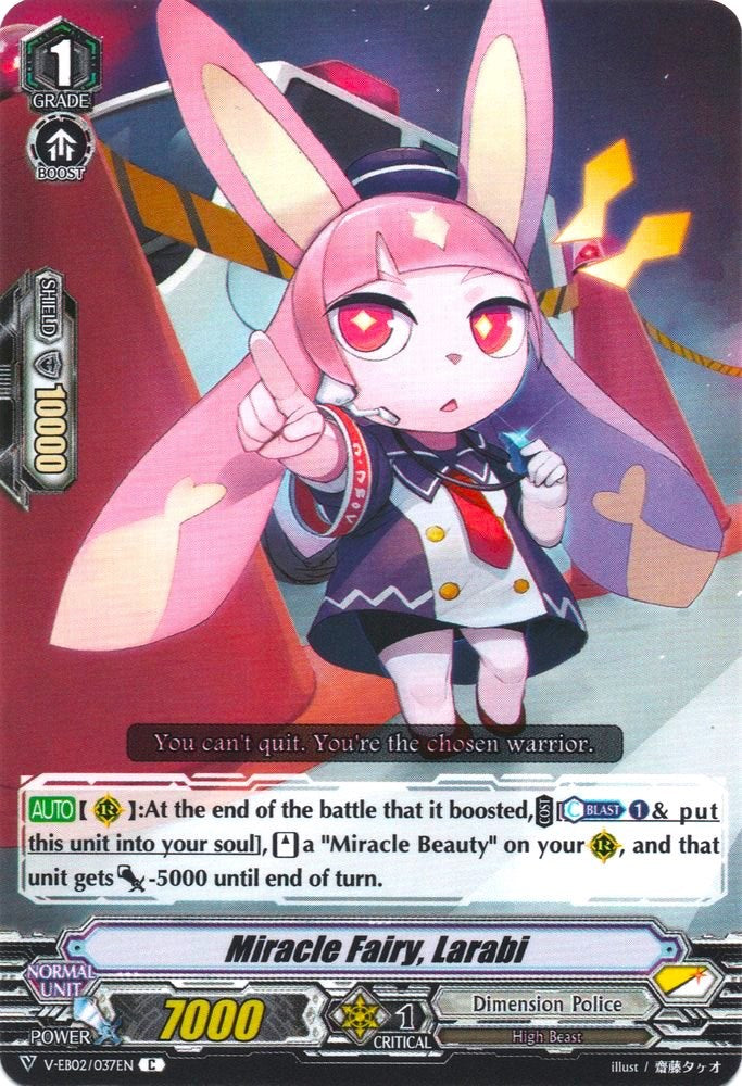 Image of Miracle Fairy, Larabi (V-EB02/037EN) [Champions of the Asia Circuit]