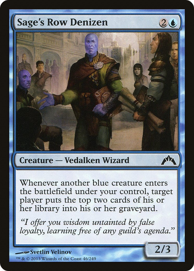 Image of Sage's Row Denizen [Gatecrash]