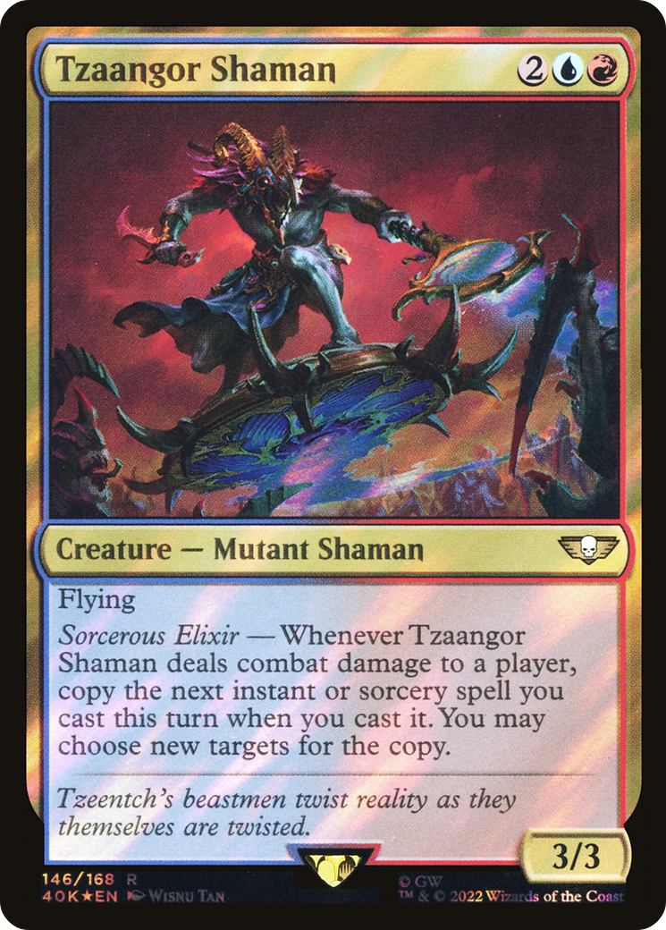 Image of Tzaangor Shaman (Surge Foil) [Warhammer 40,000]