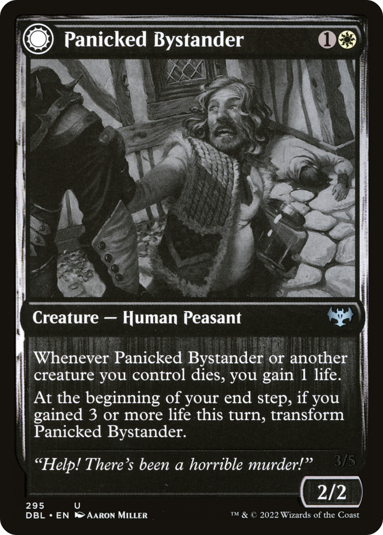 Image of Panicked Bystander // Cackling Culprit [Innistrad: Double Feature]