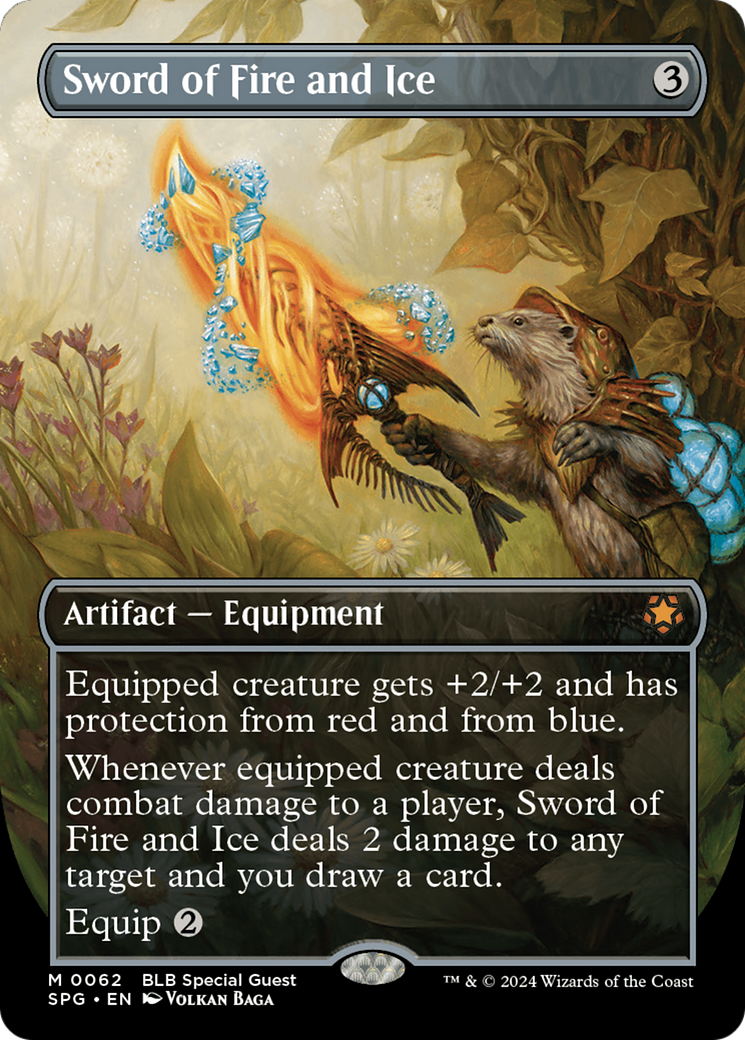 Image of Sword of Fire and Ice (Borderless) [Bloomburrow Special Guests]