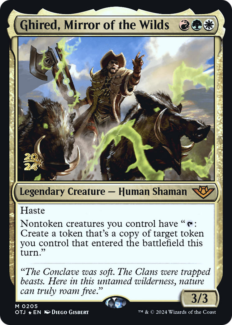 Image of Ghired, Mirror of the Wilds [Outlaws of Thunder Junction Prerelease Promos]