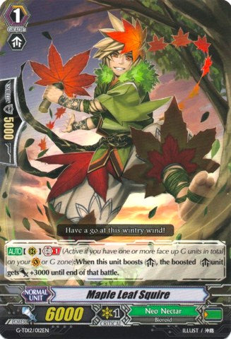 Image of Maple Leaf Squire (G-TD12/012EN) [Flower Princess of Abundant Blooming]